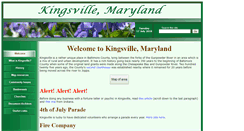Desktop Screenshot of kingsville-md.us
