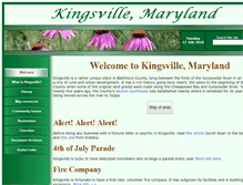 Tablet Screenshot of kingsville-md.us